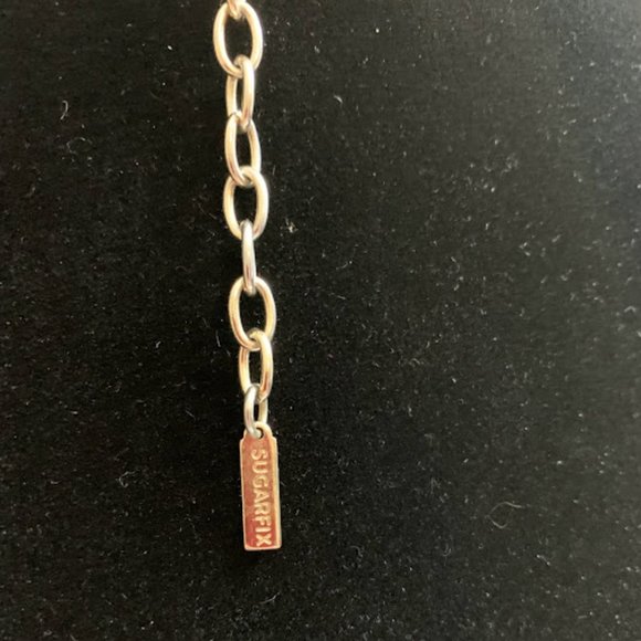 Sugar Fix Gold-Tone Circle Disc Adjustable Choker Necklace - Picture 3 of 4